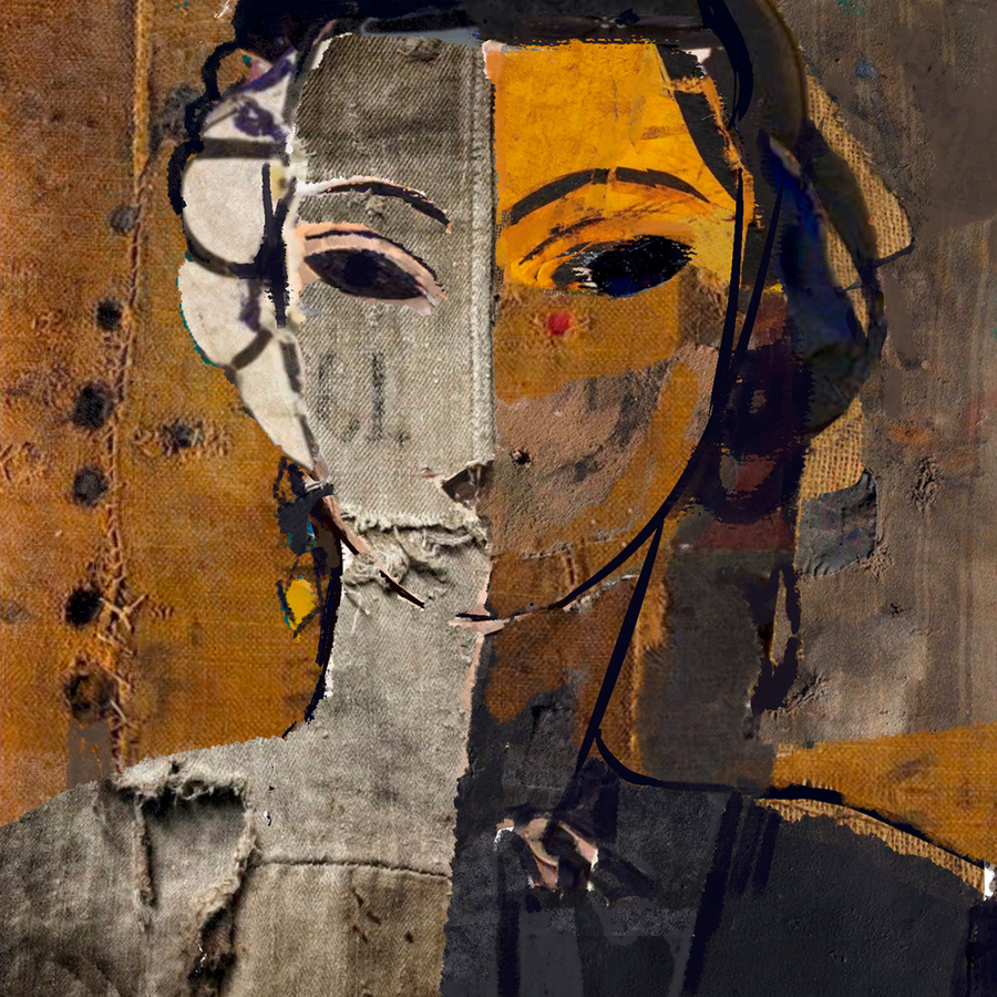Burcu Burçak Erdal, İsimsiz, 100x100 cm, Dijital Baskı Üzerine Karışık Teknik, 2024