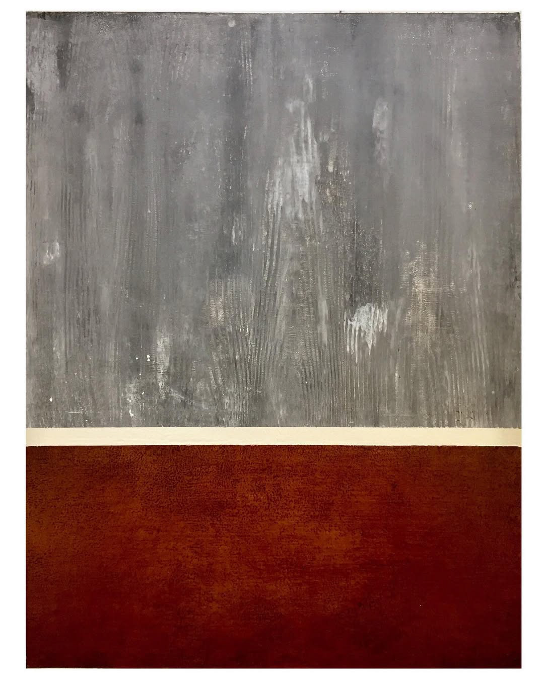[—], 35 x 42 cm, pres tuval üzerine akrilik ve enamel, 2023