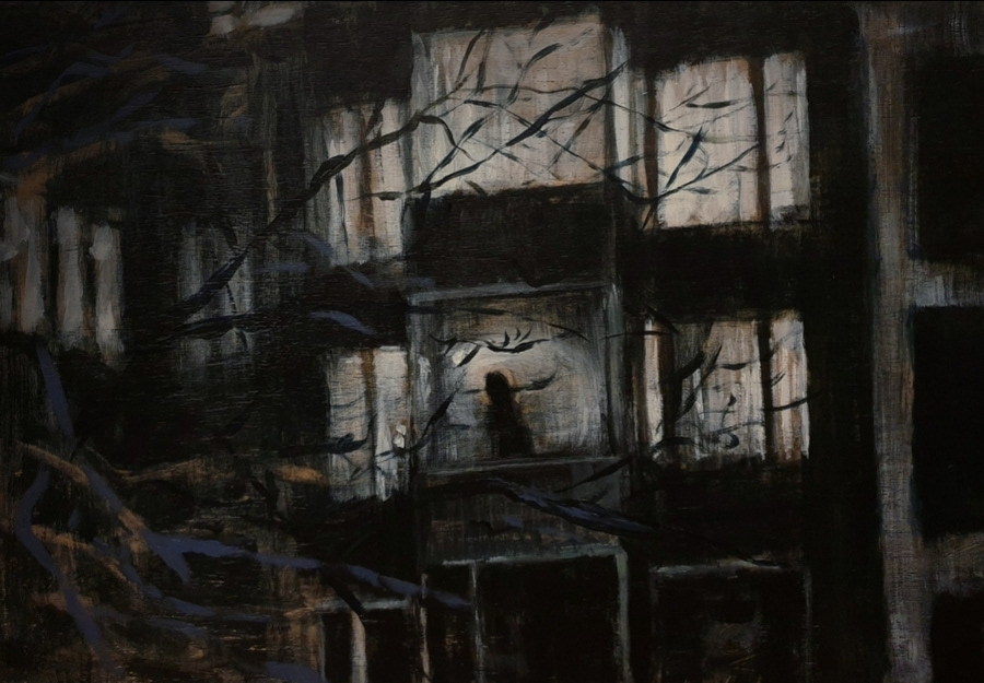 Nazlı Buse Kökcü, İçeriden İçeriye, Panel Üzerine Akrilik, 35x50 cm, 2023