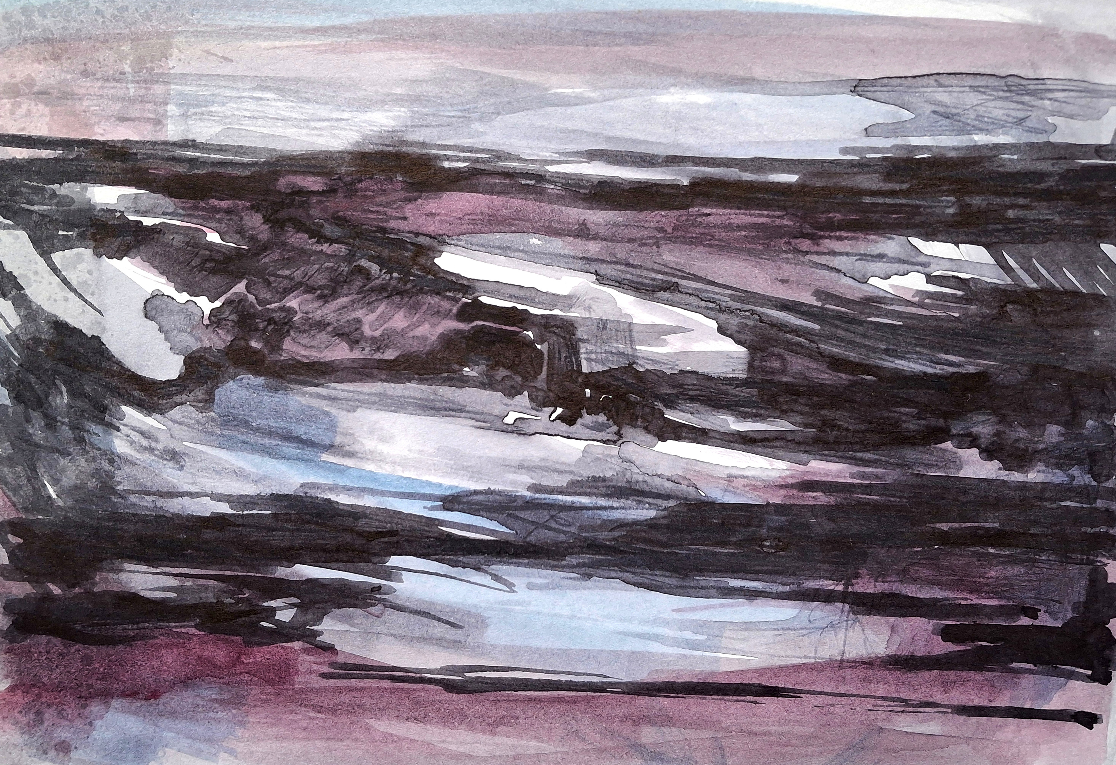 İsimsiz, 22X19 cm, Kağıt üzerine çini mürekkebi ve suluboya, 2025