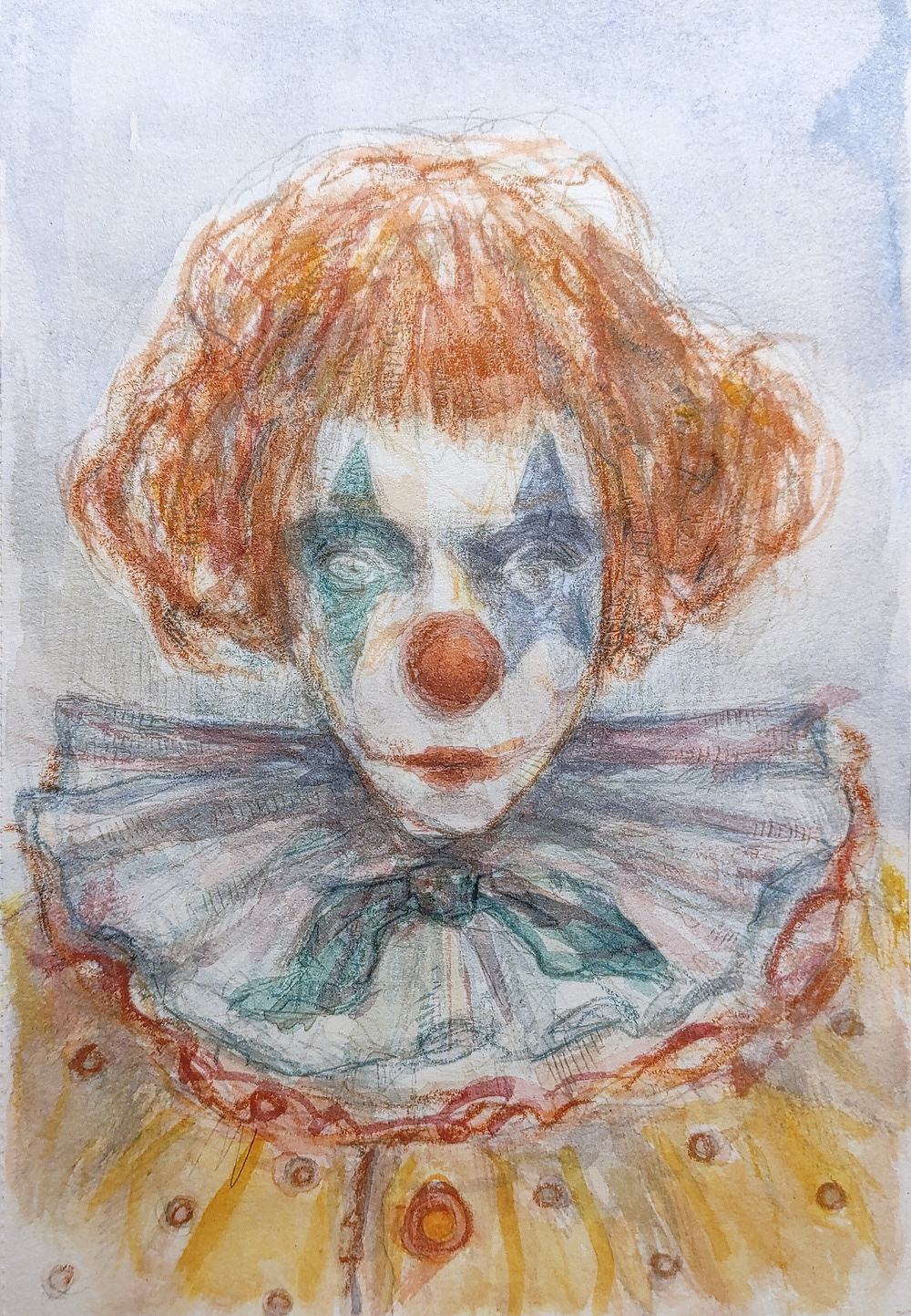 Ceyhun Topçu, 13x20 cm, kağıt üzerine suluboya ve kalem, 2024
