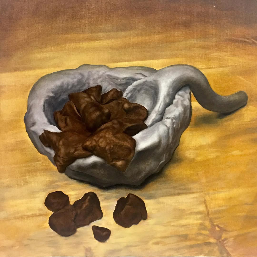 İsimsiz (natürmort), 40 x 50 cm, tuval üzerine yağlı boya, 2020