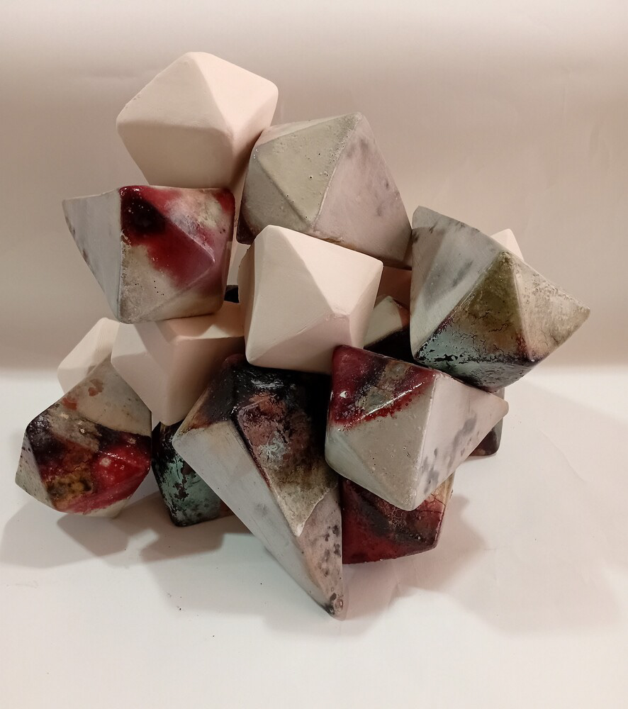 Meryem Cineviz, "Kristalleşme", 30x30 cm, Karışık Teknik , 2025
