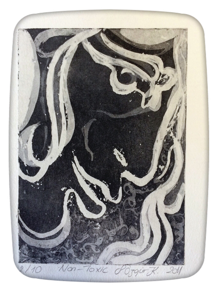 İsimsiz, 14,8 x 21 cm, 2011, Non-Toksik Metal Gravür Baskı