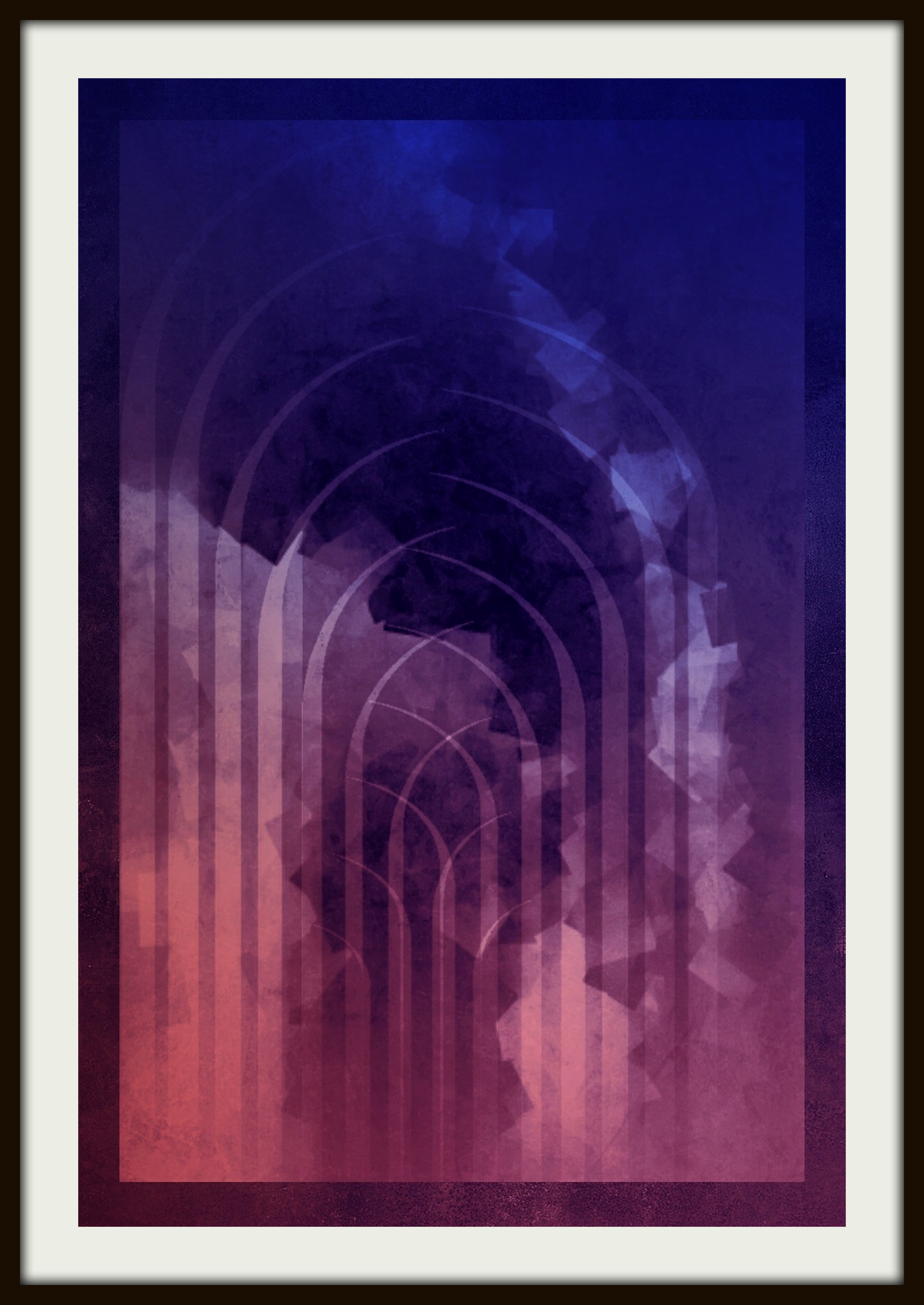 Gece, Karışık teknik, 50 x 70 cm., 2021