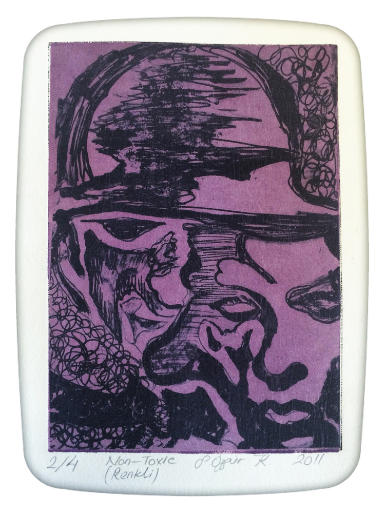 İsimsiz, 14,8 x 21 cm, 2011, Non-Toksik Metal Gravür Baskı
