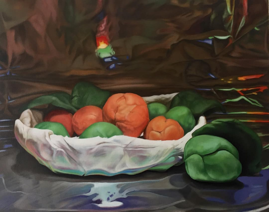 🍧, 50 x 50 cm, tuval üzerine yağlı boya, 2022