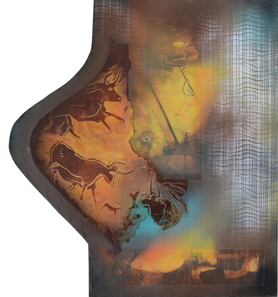 Hasan Barış Çiçek, Hitit Iı, 85x96 cm. Tuval Üzerine Karışık Teknik, 2021