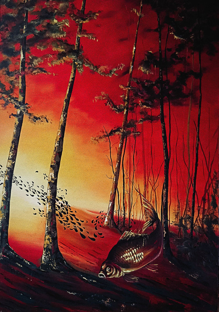 Miyase Bilir, İstila, 70x100 cm, Tuval Üzerine Yağlıboya, 2024