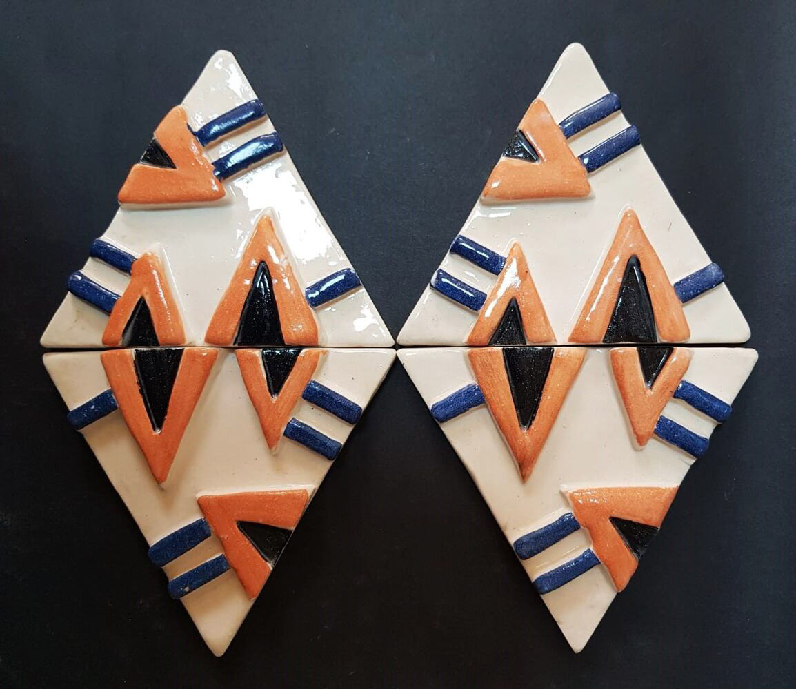 Seda Dilay, "Döngüsel Evrilme", 35x25x2 cm, Seramikte Serbest Şekillendirme, 2023