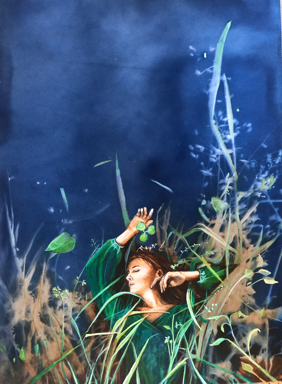 Ayşe Güngör Di Savino, 34x25, Karışık Teknik, 2024