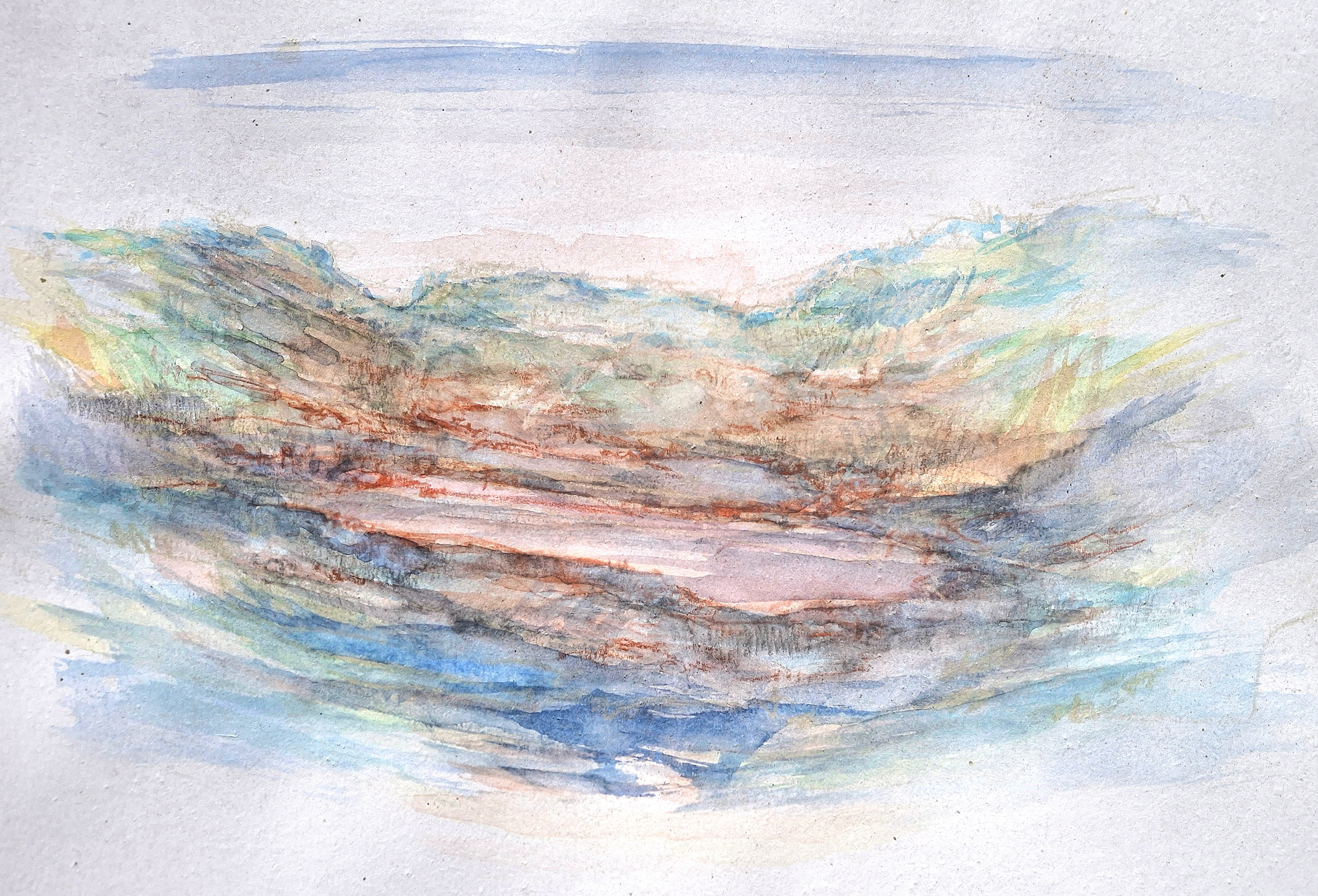 İsimsiz, 26X17 cm, Kağıt üzerine suluboya ve kalem, 2025