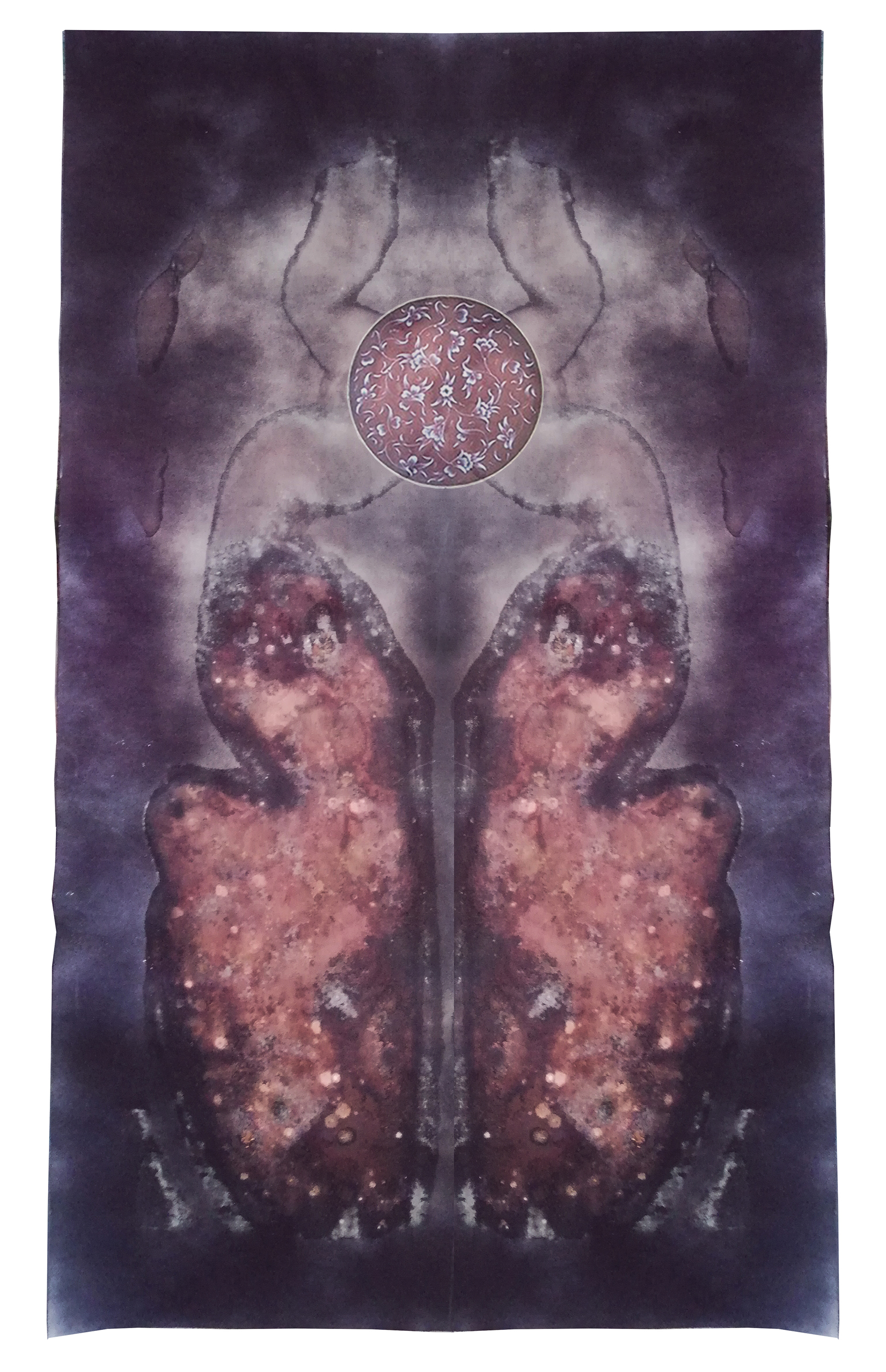 “İsimsiz 9” 70x100 cm El yapımı kağıt üzerine karışık teknik + kolaj