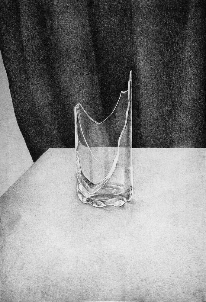 Emine Altun, İşlevsiz Nesneler, Tekinsiz / Nonfunctional Objects, Eerie, 2020, Kağıt Üzerine Karakalem