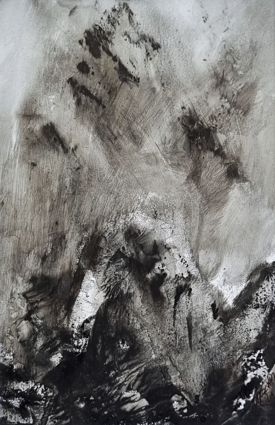 Mustafa Kocalan, Yaşam Alanı XXV, 23x15 cm, Kağıt Üzeri Matbaa Boyası, 2024.