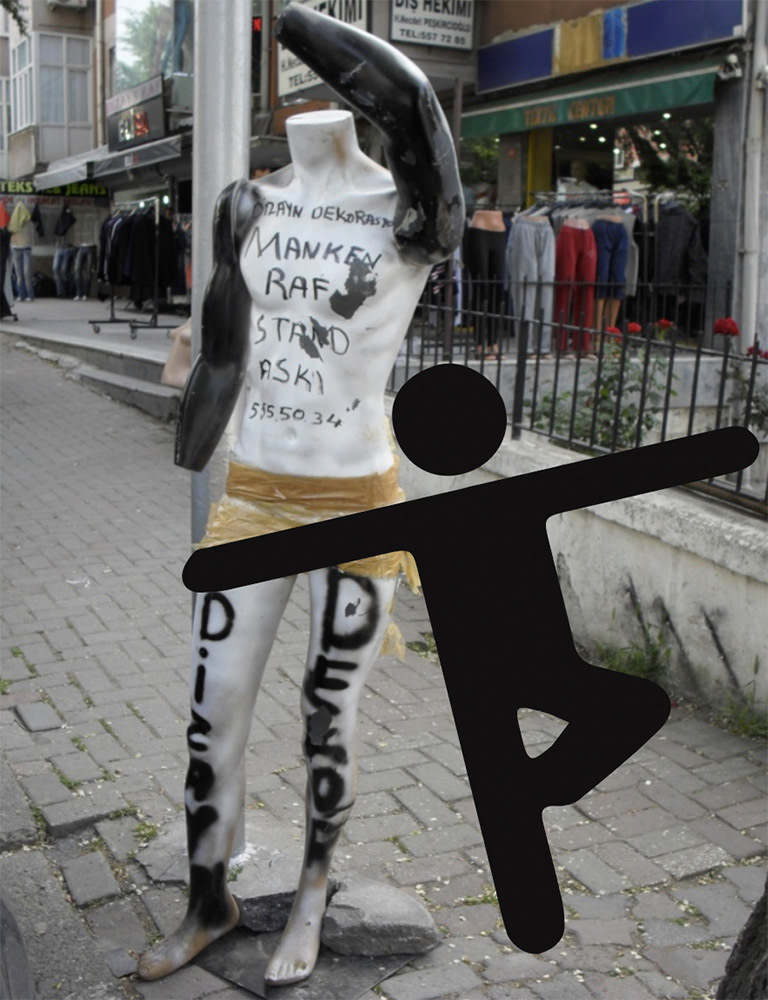 Kaldırım Mankeni, 25*35 Cm, 2023