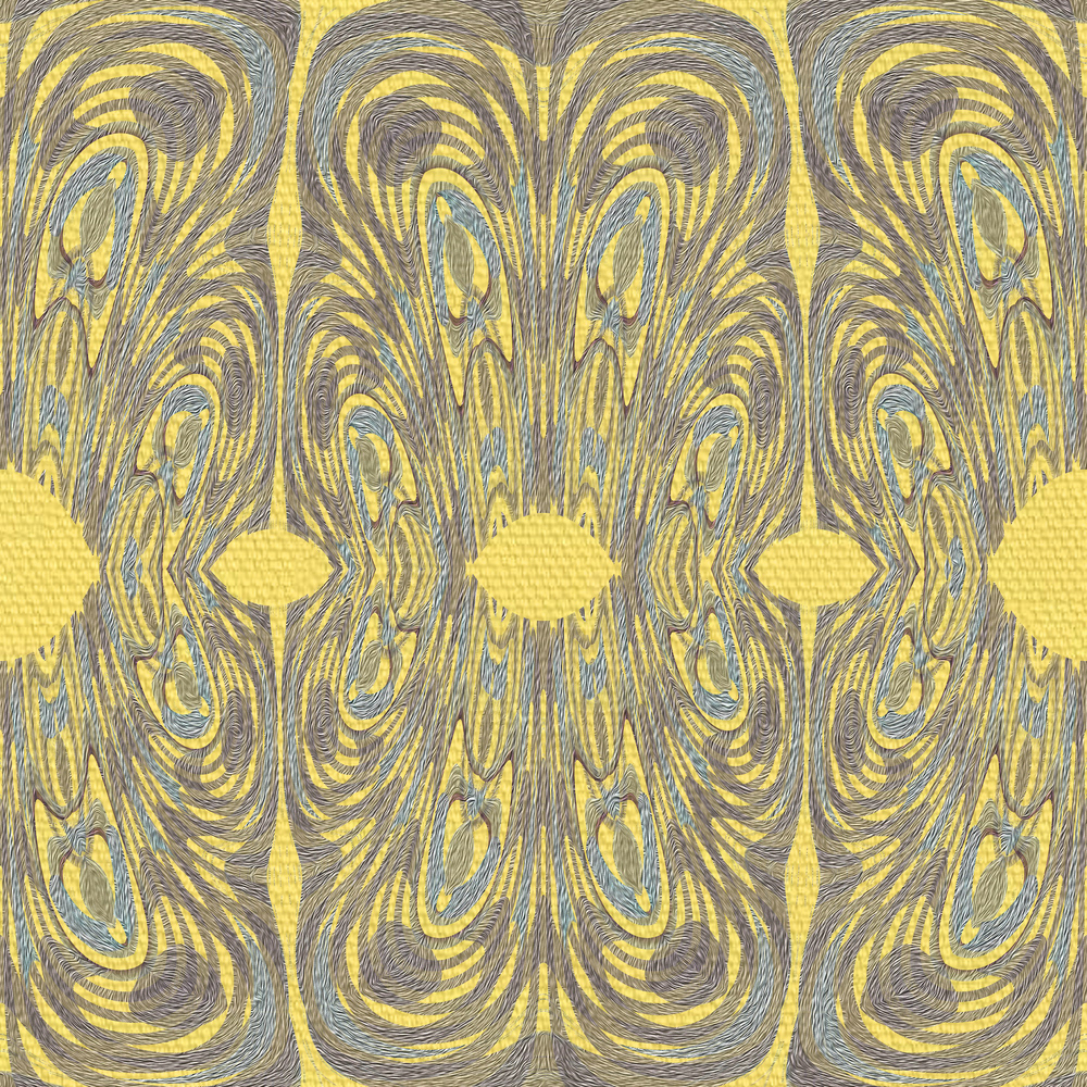 Lütfiye Gül Gündüz, "Endless", 40x40 cm, Kumaş Üzeri Transfer Baskı, 2025