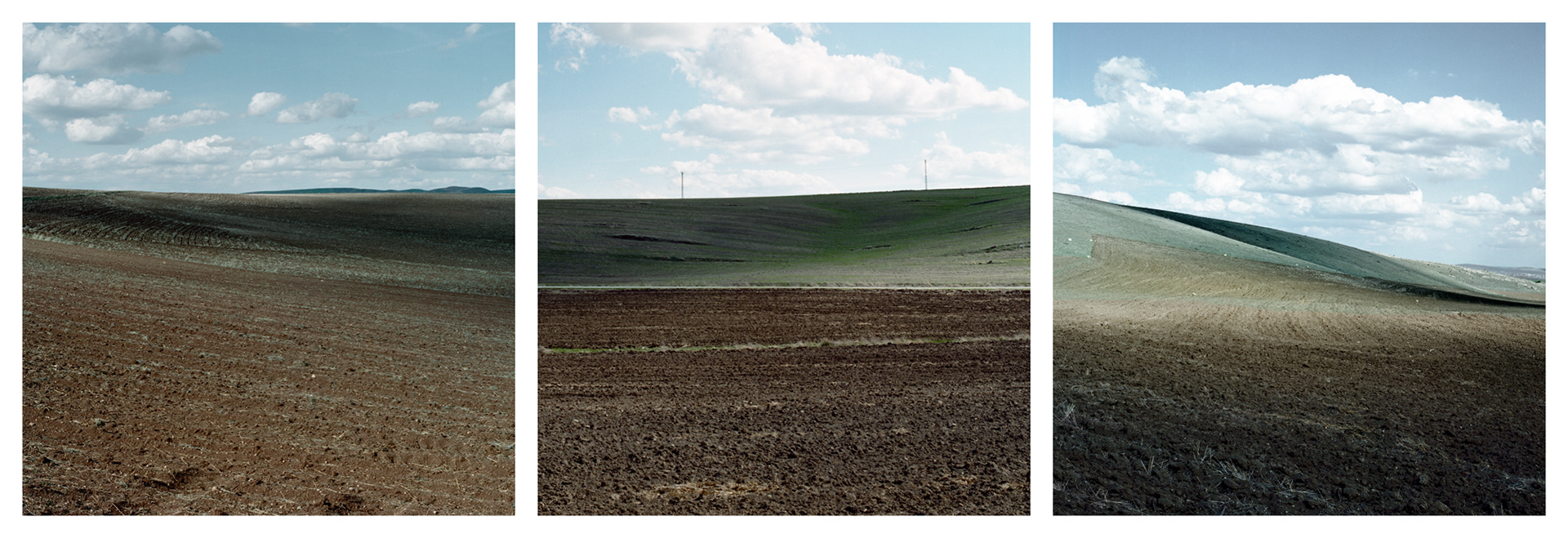 1. isimsiz/untitled 160 x 55 cm (triptik) Renkli Negatif Film + Dijital Postproses, 2010