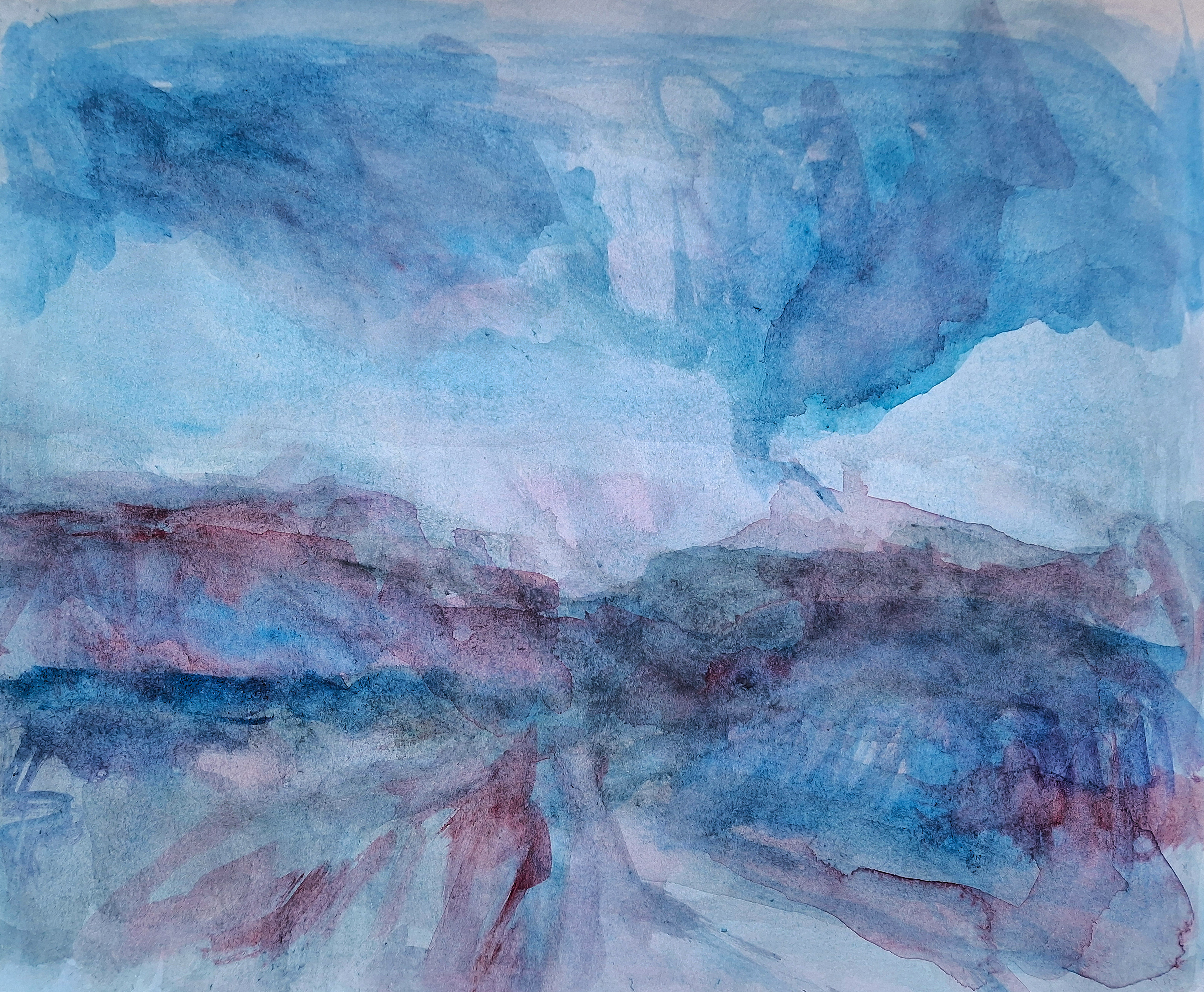 İsimsiz, 29X27 cm, Kağıt üzerine suluboya, 2025