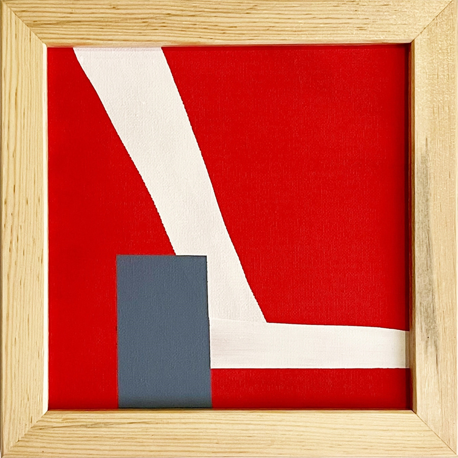 Selin Yağmur Sönmez, Referanssız Alan No 2 (Unreferenced Space No 2), 20x20 cm, Pres Tuval Üzerine Akrilik Boya, 2023