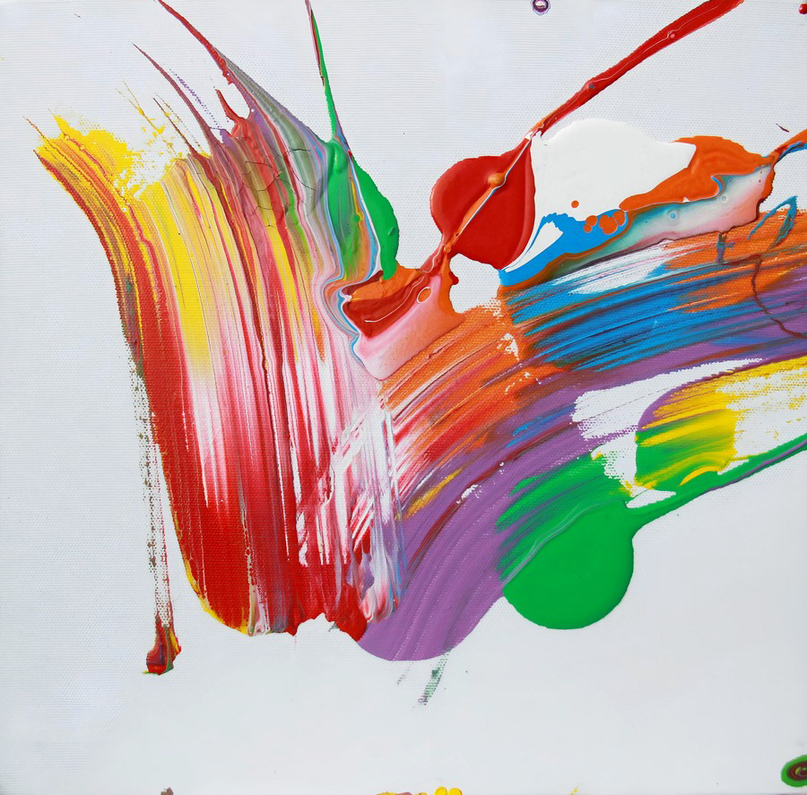 Ömür Göktepeliler, No.112, 30x30 cm, Tuval Üzerine Karışık Teknik, 2024