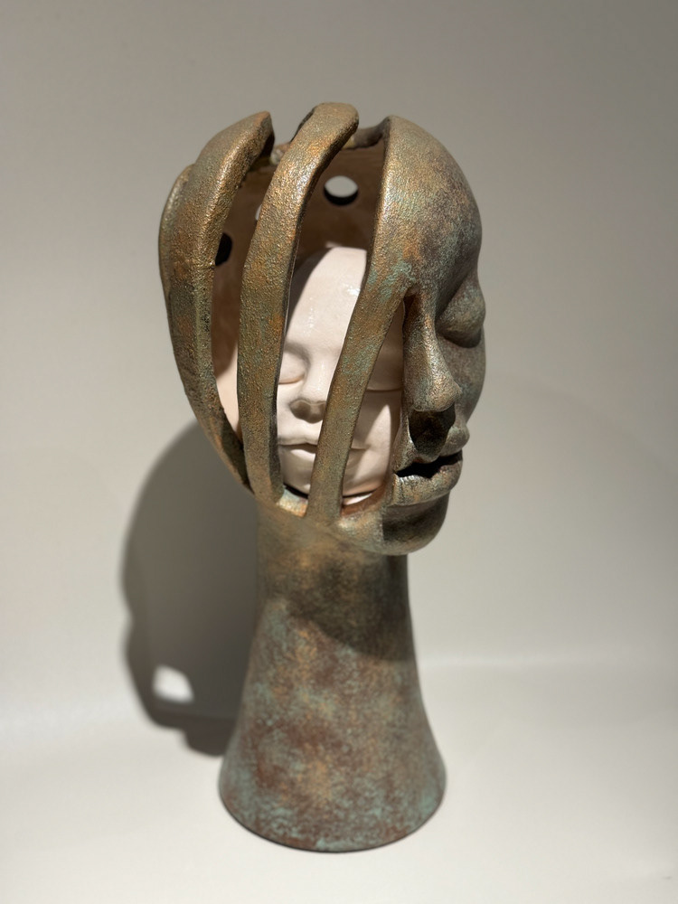 Çiğdem Köylüoğlu Eroğlu, "İç İçe", 43x22, Çömlekçi Çarkı ve Heykel, 2024