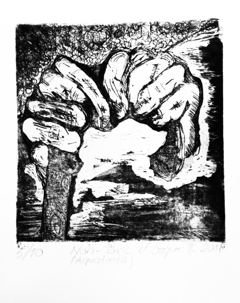 İsimsiz, 14,8 x 21 cm, 2011, Non-Toksik Metal Gravür Baskı