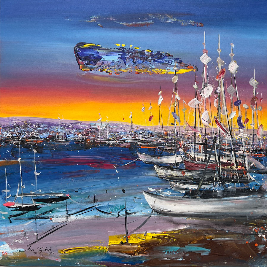 Arzu Tüybek, İsimsiz, 80x80 cm, Tuval Üzerine Akrilik, 2024