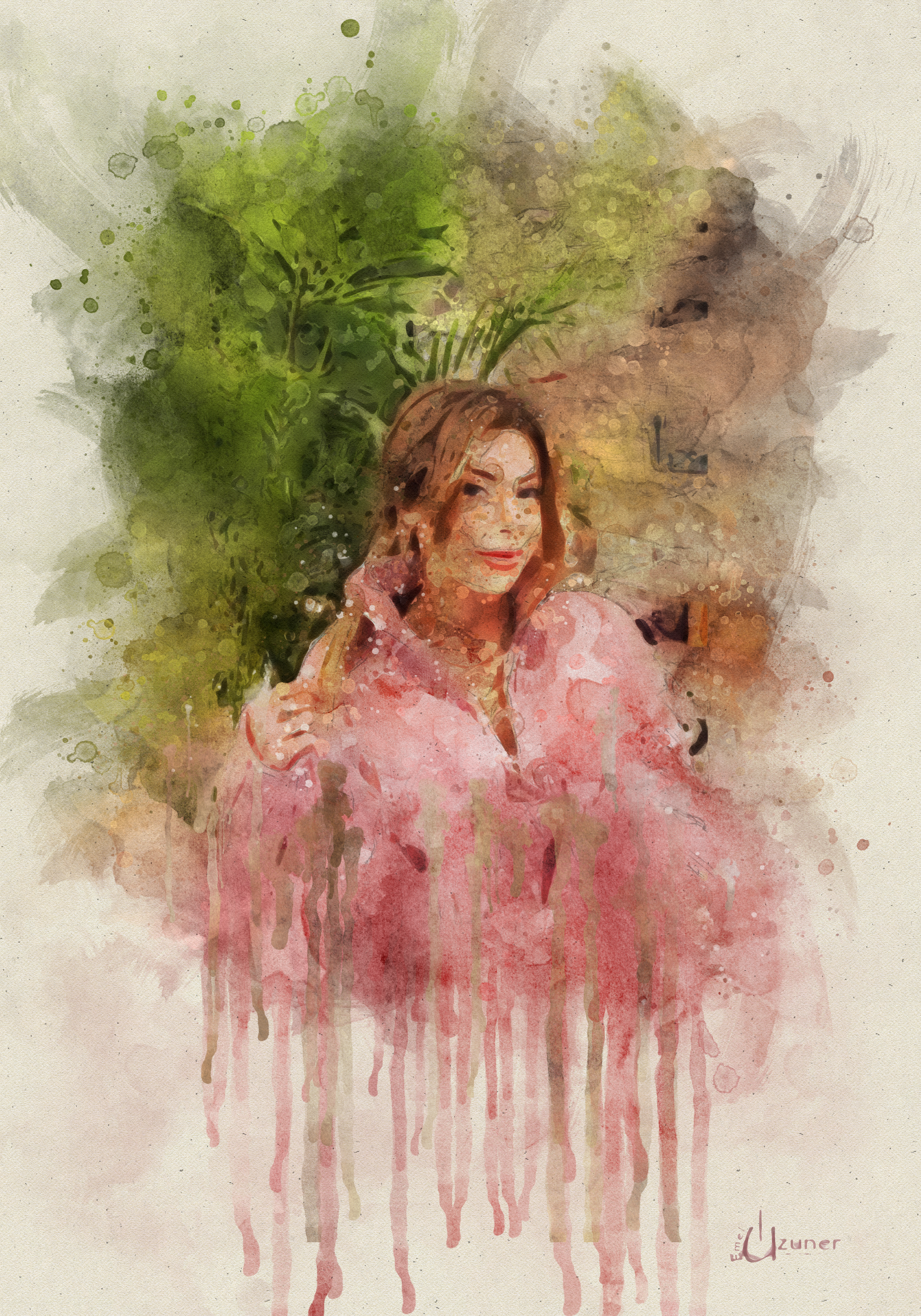 Çiçek, Dijital Art, 50 X 70 Cm, 2023, Bandırma