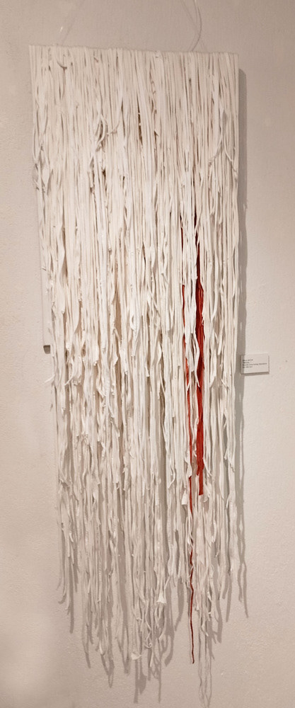 Gülcan Batur, Doku 2023 Pamuklu kumaş, düzenleme 110X80X6 cm