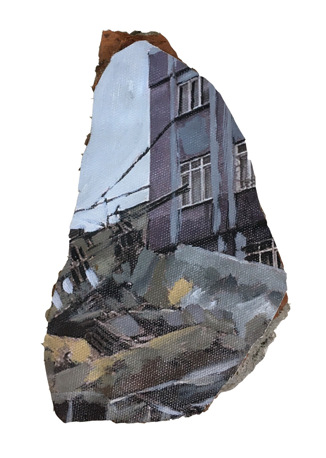Kilis: Taş Üzerine Karışık Teknik, 14x9cm, 2023