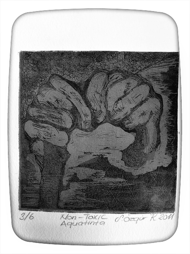 İsimsiz, 14,8 x 21 cm, 2011, Non-Toksik Metal Gravür Baskı