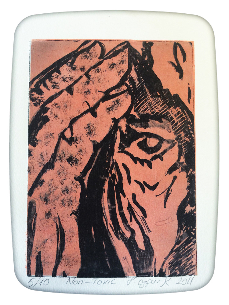İsimsiz, 14,8 x 21 cm, 2011, Non-Toksik Metal Gravür Baskı