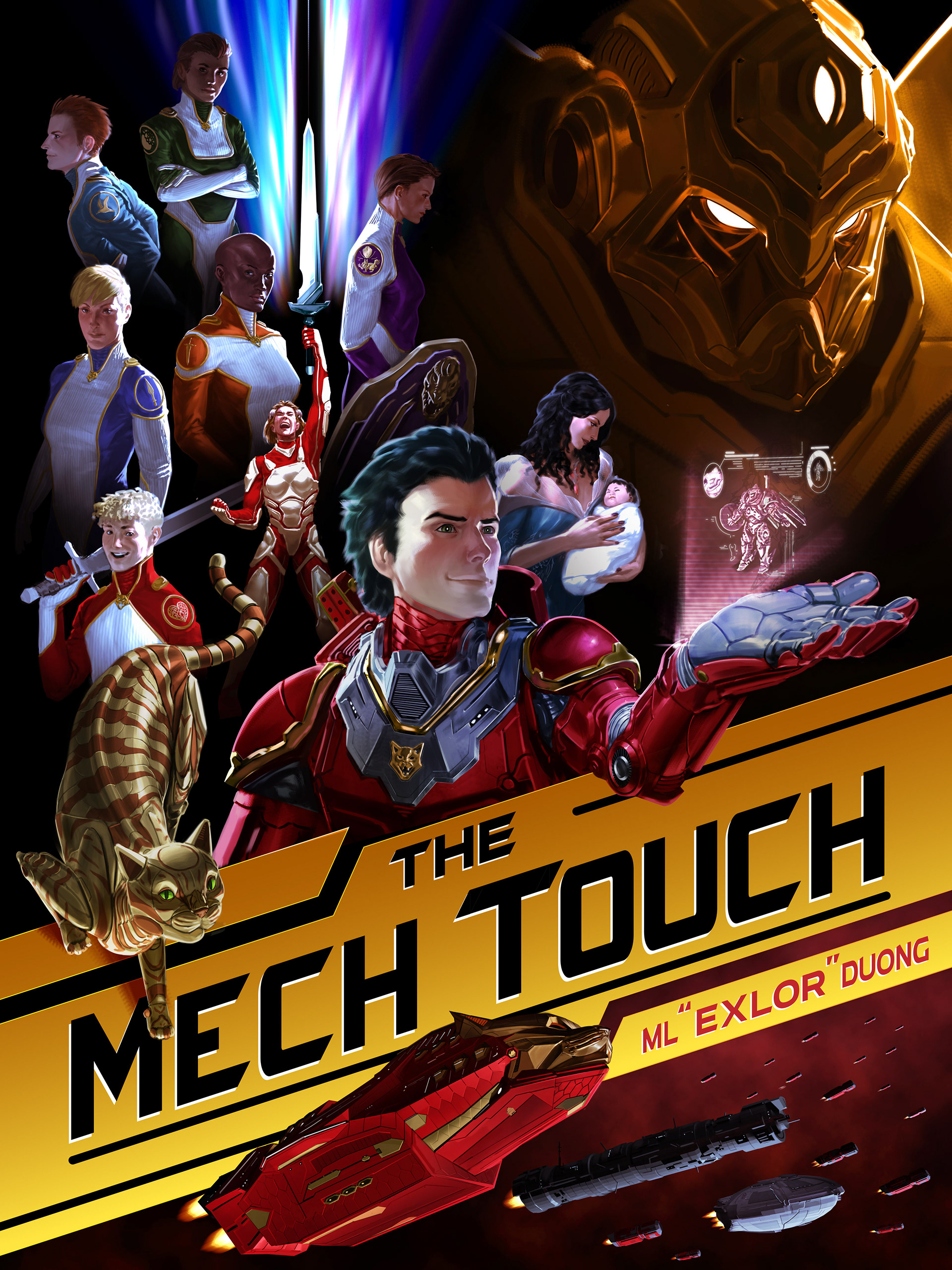 Cover Illustration for popular web serial "The Mech Touch"