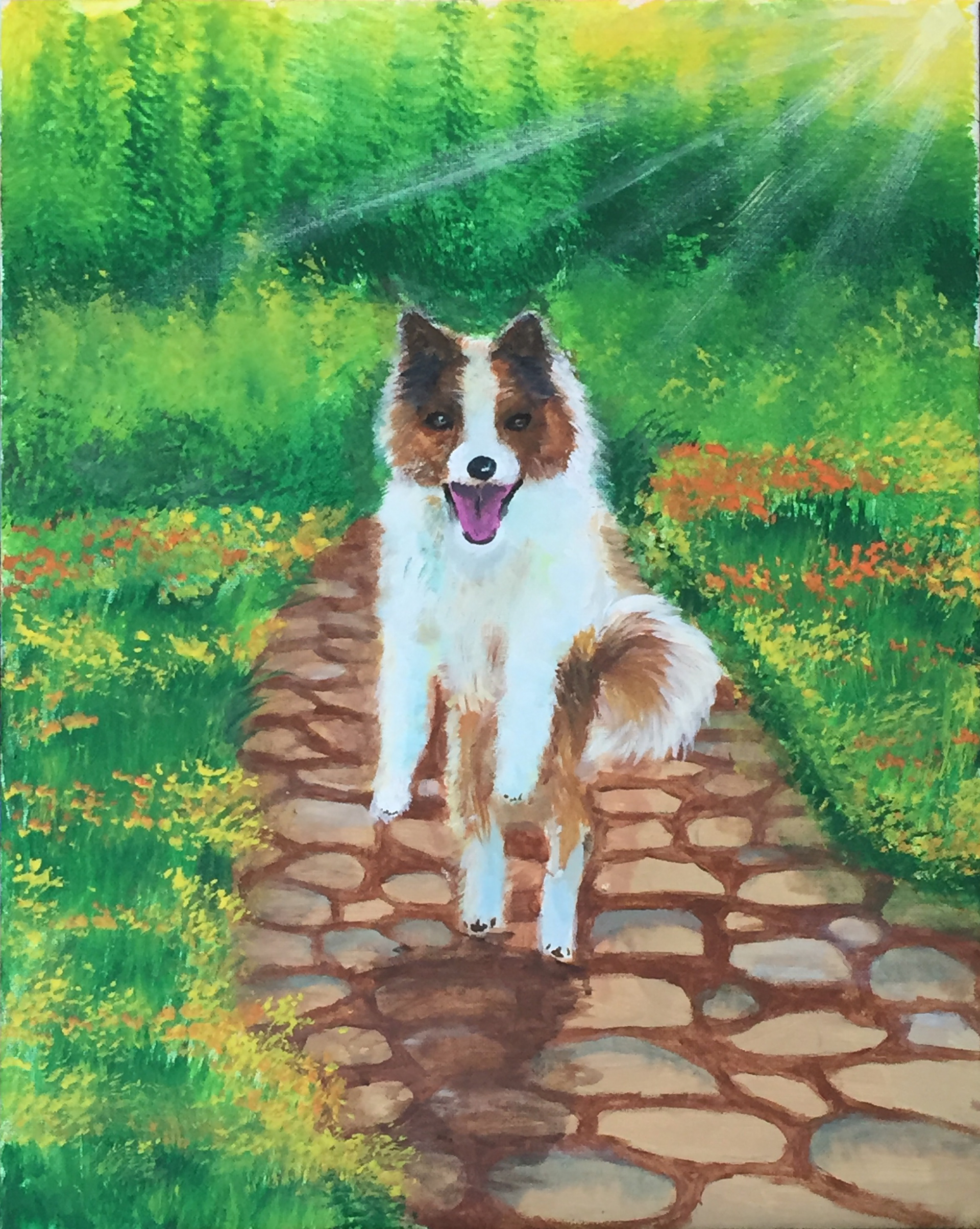 20" by 16", acrylic on canvas