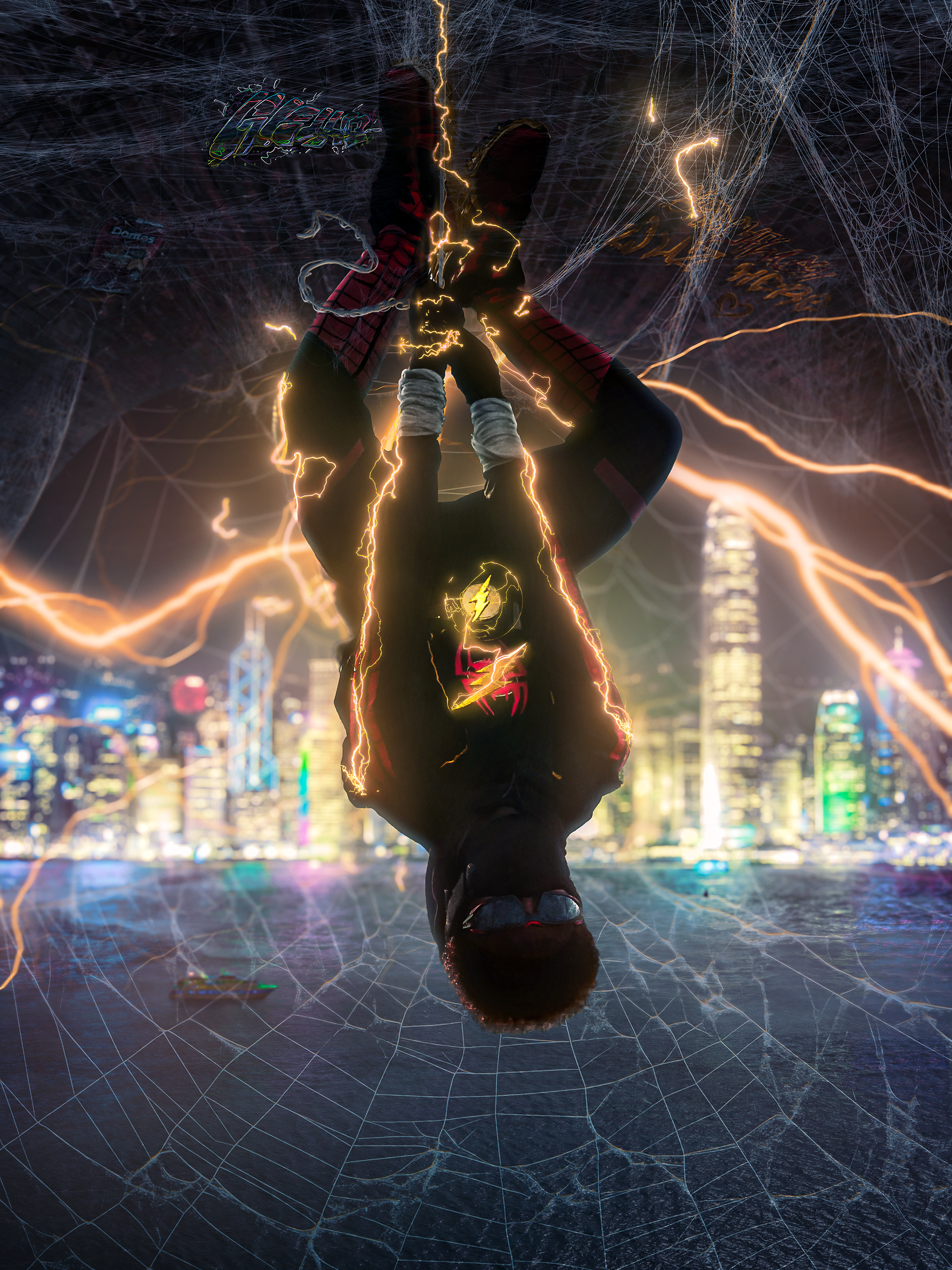 DC/Marvel Comics "Ryd-Roman" (Flash/Spider-Man Hybrid)