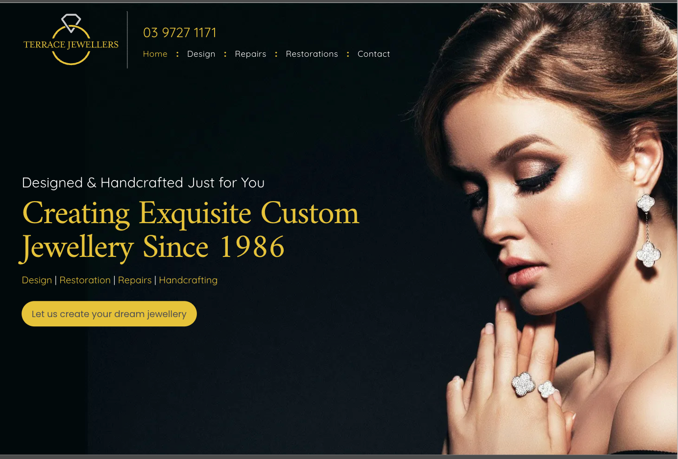 Website design for Jeweller