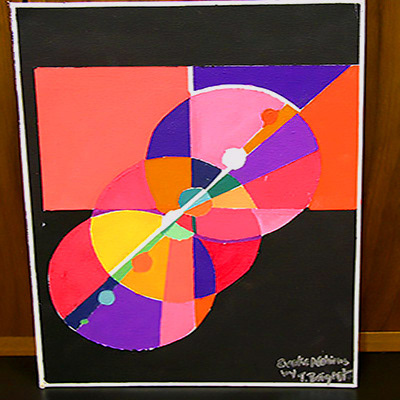 "Kaleidoscope " 6x4 Gouache 