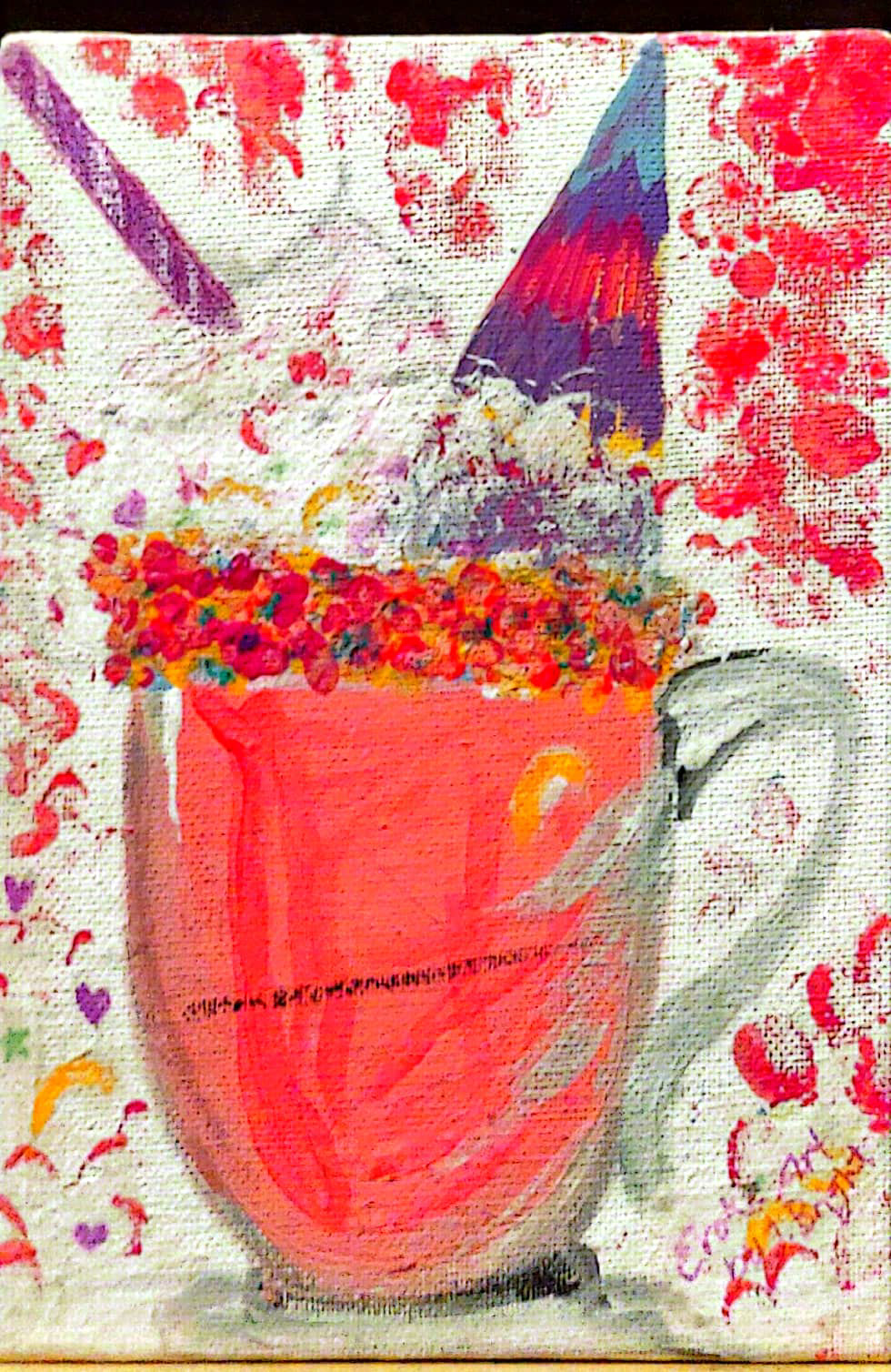 Unicorn Hot Chocolate -Custom Paint Party Design - Acrylic 