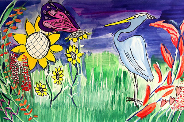 Meeting of the minds- Gouache & Water Color 