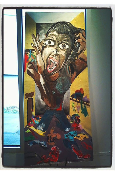 Messy Closest- Mixed Media 