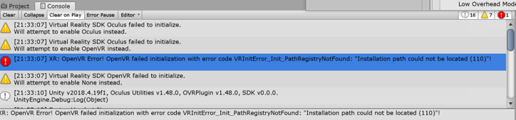 Fixing API connection issue for Oculus Quest, and creating more problems