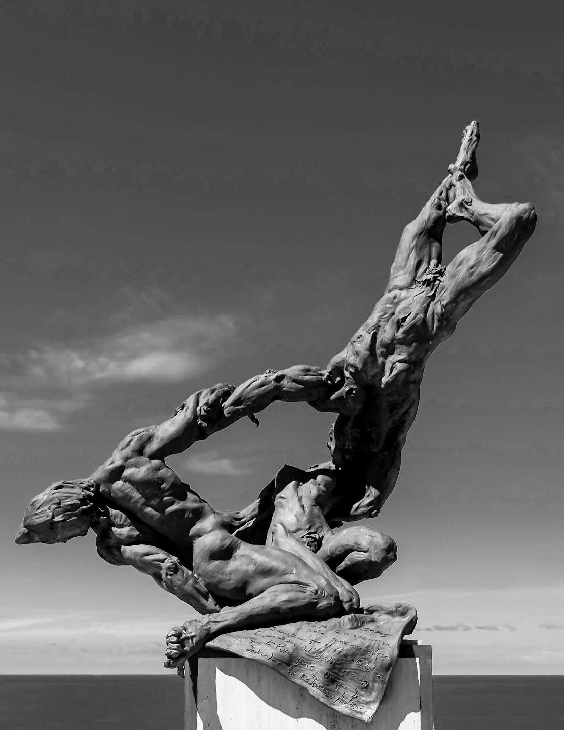 Plaza de Ballaja Old San Juan Sculpture.  The three figures depict the rescue of the district of Ballaja by the Puerto Rican people