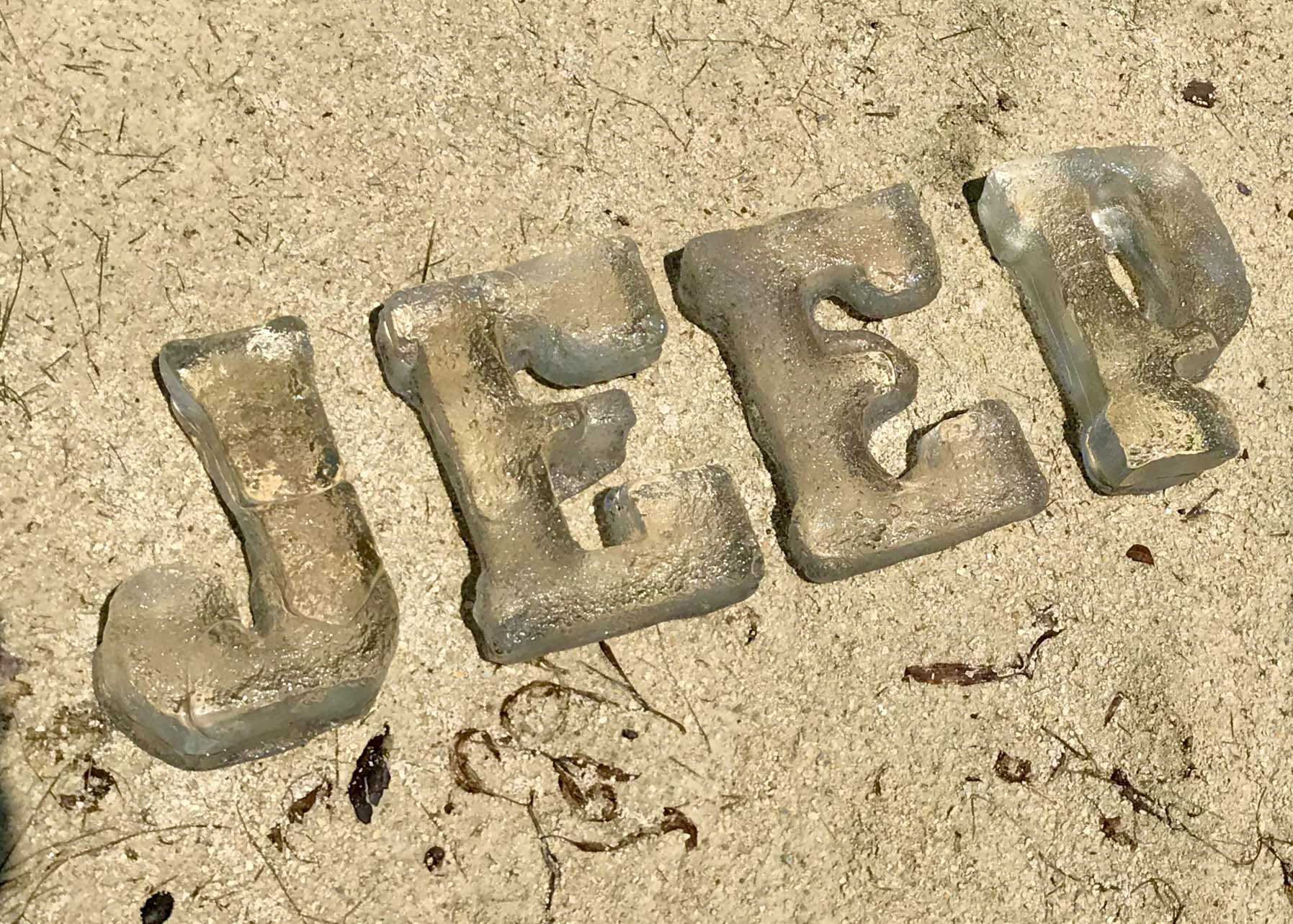 Sand Casted Letters