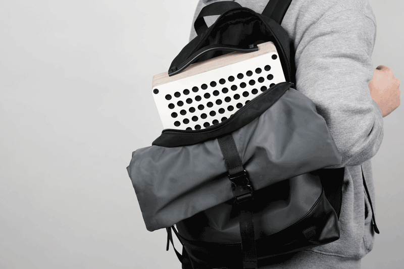 speaker in a bagpack
