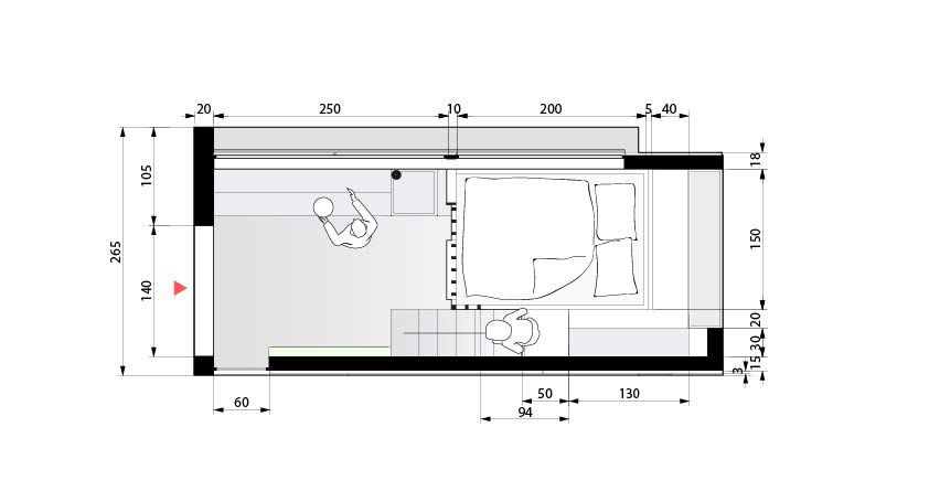Grundriss schlafen