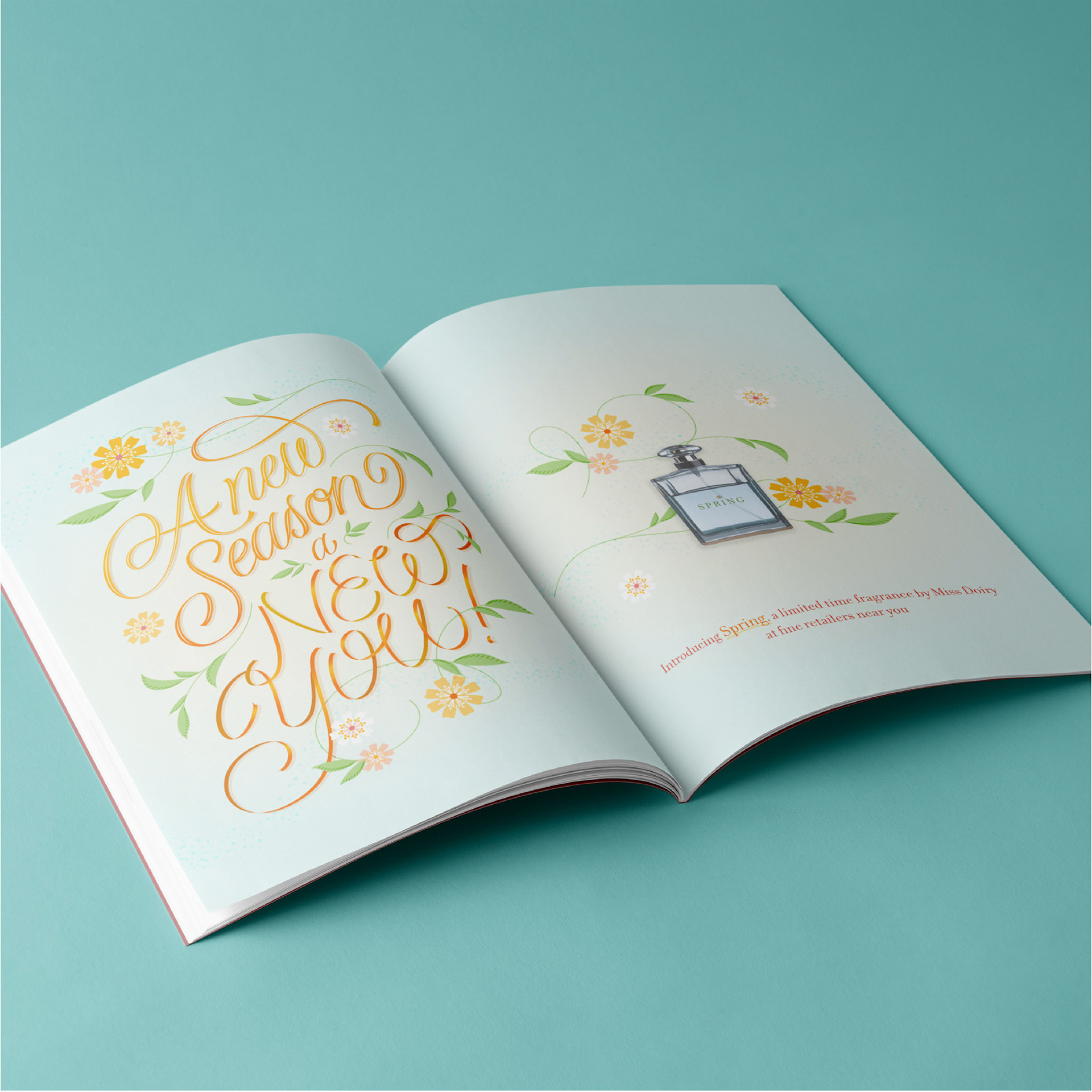 Magazine spread of advertising, reading A new Season a New You