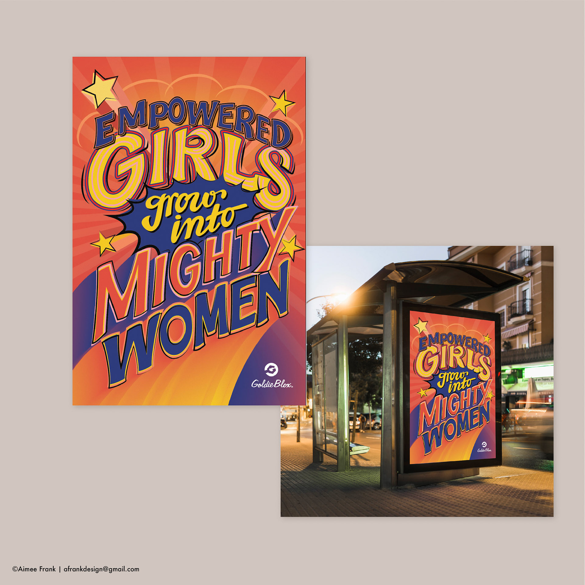 Empowered Girls concept for Goldie Blox