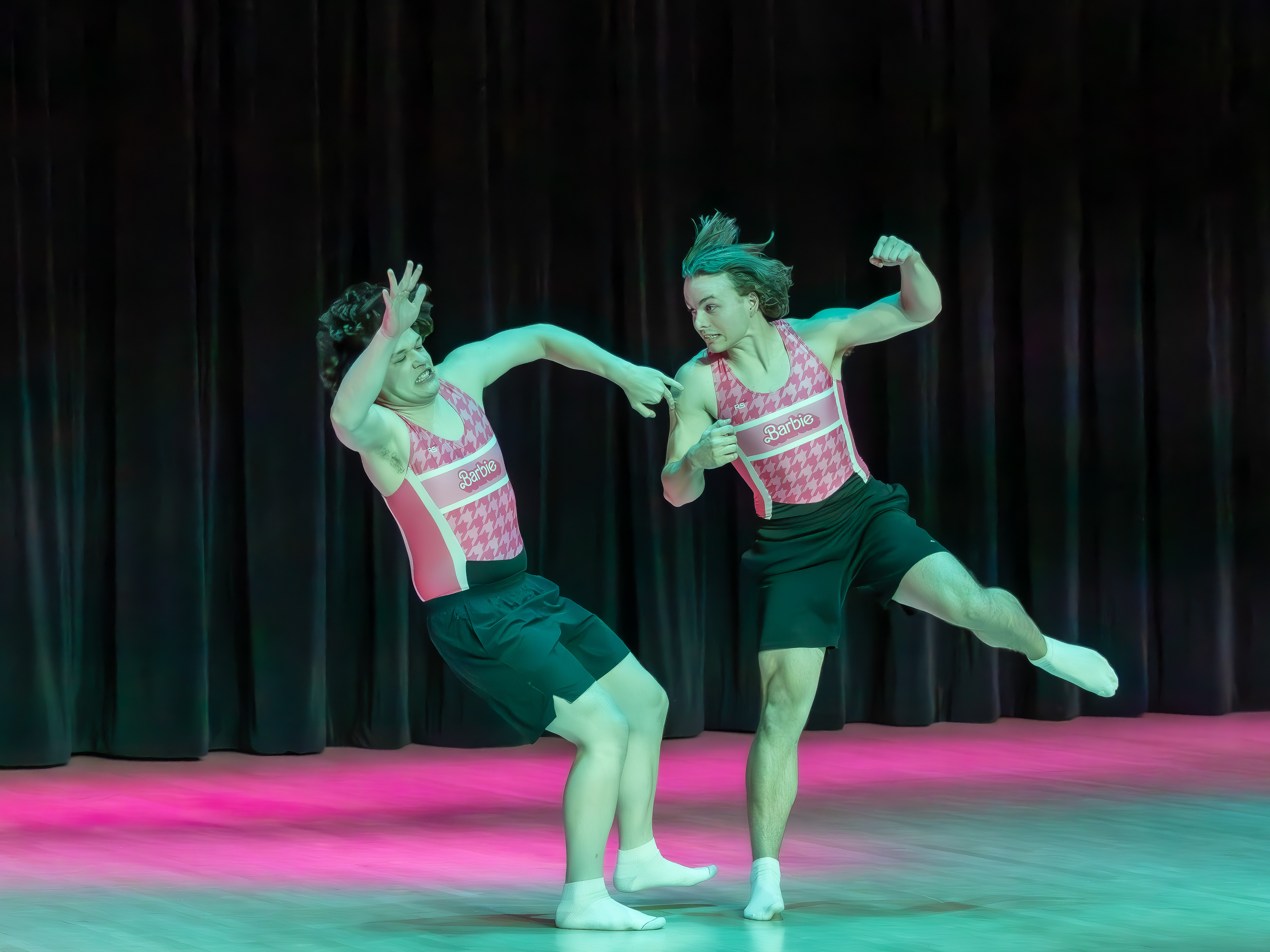 Fight duet: Christian Font and Jack Brent. (Jackie Mitchell/JMC 4114)