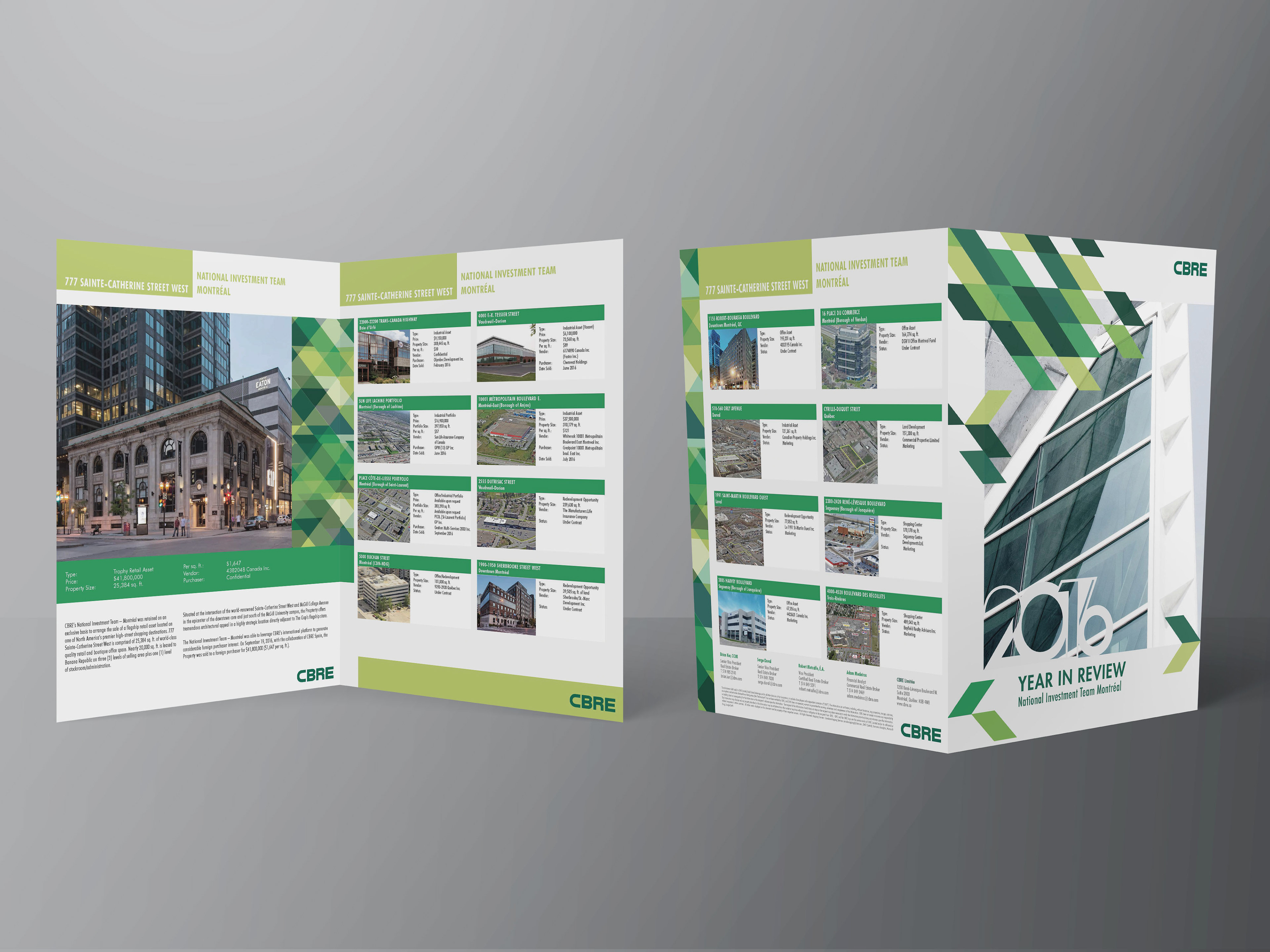 Yeah in Review for CBRE Montreal's National Investments Team, real estate rentals, Saint-Catherine west